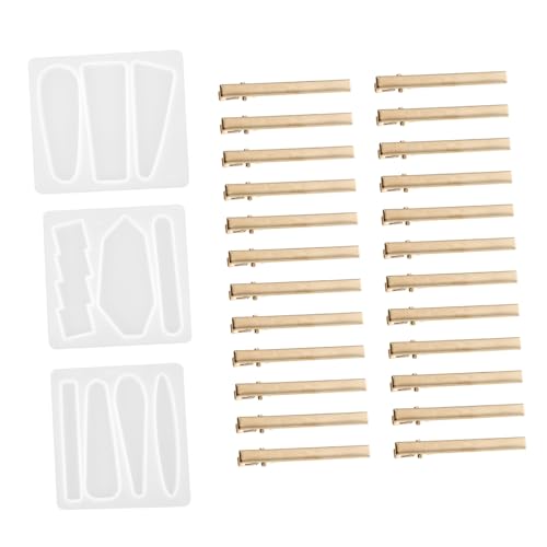 Tofficu DIY Haarklammer Silikonform Handgefertigte Gießform für Epoxidharz Haarspangen Reverse Mould Teilig Langlebig und Sicher für Individuelle Schmuckherstellung von Tofficu