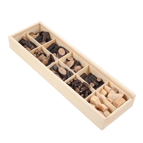 Tofficu DIY Holzscheiben und Äste Natürliche Holzstücke für Basteln Sichere und Dicke Materialien für Familien Vielseitig Kombinierbar für Kunstprojekte und Dekoration von Tofficu