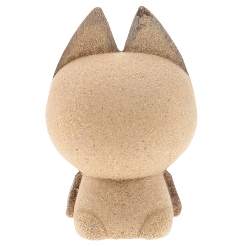 Tofficu DIY Katzen Holzornament Weißes Bastelset zum Bemalen Kleine Holzfigur als Dekoration für Zuhause Büro und Laden Holz Deko für Katzenliebhaber von Tofficu