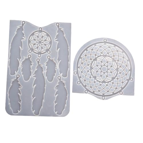 Tofficu DIY Resin Mold Traumfängerform Silikonform Epoxidharz Gießform für Wanddekoration Bastelset Sicheres Material für Individuelle Schmuckanhänger und Wohnaccessoires Tofficu DIY Resin Mold Traumfängerform Silikonform Epoxidharz Gießform für Wanddekoration Bastelset Sicheres Material für Individuelle Schmuckanhänger und Wohnaccessoires von Tofficu