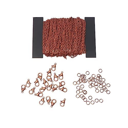 Tofficu DIY Schmuckkette Set Gliederkette mit Karabinerverschlüssen und Öffnungsringen für Basteln Halsketten Armbänder Damen Schmuckherstellung Langlebig Glänzend Tofficu DIY Schmuckkette Set Gliederkette mit Karabinerverschlüssen und Öffnungsringen für Basteln Halsketten Armbänder Damen Schmuckherstellung Langlebig Glänzend von Tofficu