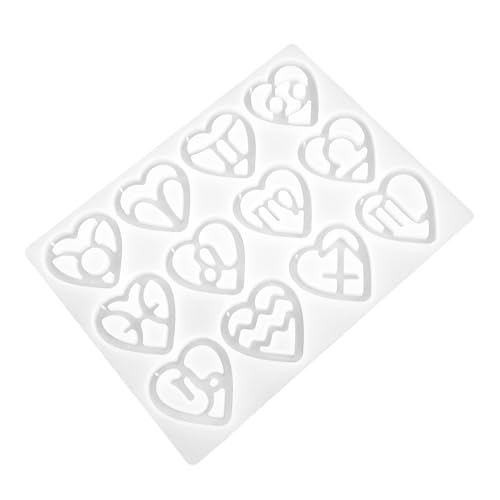 Tofficu DIY Silikonform Herz Anhänger Gießform für Schmuckherstellung Wiederverwendbar mit Aufhängeloch für Harz Trockenblumen Pigmente DIY Bastelfans und Kreative Geschenkideen Tofficu DIY Silikonform Herz Anhänger Gießform für Schmuckherstellung Wiederverwendbar mit Aufhängeloch für Harz Trockenblumen Pigmente DIY Bastelfans und Kreative Geschenkideen von Tofficu