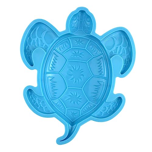 Tofficu DIY Silikonform Schildkröte für Epoxidharz Gießformen Wiederverwendbare Silikonform für Wanddekoration und Tischornamente Einfach zu Entnehmen Reinigen von Tofficu