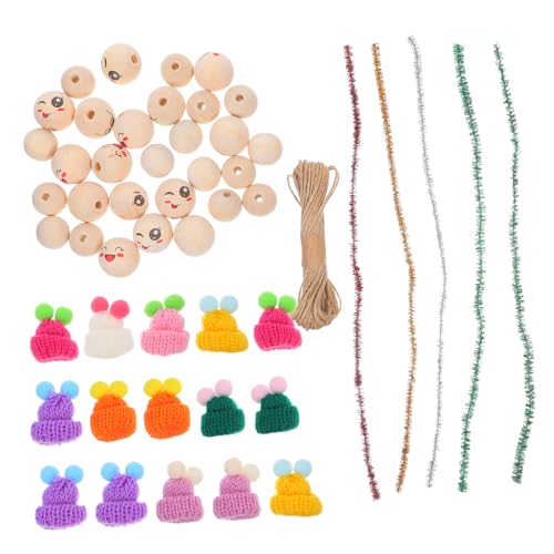 Tofficu DIY Weihnachts-holzperlen mit Xmas Mütze Juteschnur und Bunten Fäden Holzperlen für Schmuckherstellung Familienbasteln und Festliche Weihnachtsdeko Tofficu DIY Weihnachts-holzperlen mit Xmas Mütze Juteschnur und Bunten Fäden Holzperlen für Schmuckherstellung Familienbasteln und Festliche Weihnachtsdeko von Tofficu