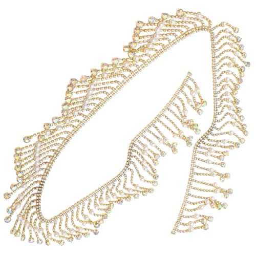 Tofficu Dekorative Perlen Strass borte Zuschneidbar Vielseitiger DIY Kostüm Kleidungsbesatz für Kleider Taschen Hüte zum Nähen und Basteln Modischer Schmuck für Damen und Handwerk Tofficu Dekorative Perlen Strass borte Zuschneidbar Vielseitiger DIY Kostüm Kleidungsbesatz für Kleider Taschen Hüte zum Nähen und Basteln Modischer Schmuck für Damen und Handwerk von Tofficu