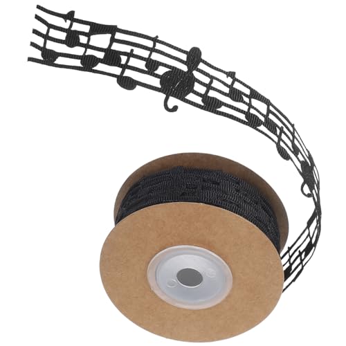 Tofficu Dekoratives Musiknoten Band für Diy Projekte und Kreative Hochzeits oder Partydekorationen Schwarz Yards von Tofficu