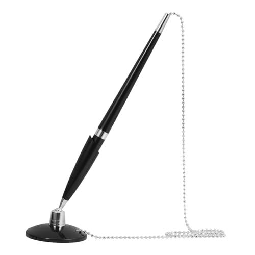 Tofficu Desktop-stift Für Schwarz Mit Kette Büro Kugelschreiber Exekutive Groß Wieder Auffüllbar Schlüssel Schreibtisch Hotelschreibstift Desktop-signaturstift Stifte Plastik Black Tofficu Desktop-stift Für Schwarz Mit Kette Büro Kugelschreiber Exekutive Groß Wieder Auffüllbar Schlüssel Schreibtisch Hotelschreibstift Desktop-signaturstift Stifte Plastik Black von Tofficu