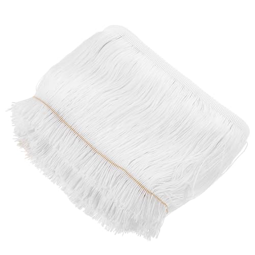 Tofficu Dicht Gewebte Weiße Gardinen borte Quastenbordüre Langlebiger Polyester fransenbesatz für DIY Polster Vorhänge Sofas und Dekorationen Tofficu Dicht Gewebte Weiße Gardinen borte Quastenbordüre Langlebiger Polyester fransenbesatz für DIY Polster Vorhänge Sofas und Dekorationen von Tofficu