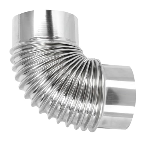 Tofficu Edelstahl Kniestück Für Kaminofen 90 Grad Kamin Kaminabzug Kaminrohr Küche Flexibler Zug Abgasrohr 90 Grad Kaminrohr Feuerabzugsrohr Schlauch Silber Tofficu Edelstahl Kniestück Für Kaminofen 90 Grad Kamin Kaminabzug Kaminrohr Küche Flexibler Zug Abgasrohr 90 Grad Kaminrohr Feuerabzugsrohr Schlauch Silber von Tofficu