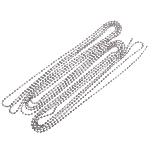 Tofficu Edelstahl Kugelkette Durchmesser mit Verbindern Verstellbare Metallkette zum Aufhängen für Schlüsselanhänger Hundemarken und DIY Schmuckherstellung Tofficu Edelstahl Kugelkette Durchmesser mit Verbindern Verstellbare Metallkette zum Aufhängen für Schlüsselanhänger Hundemarken und DIY Schmuckherstellung von Tofficu