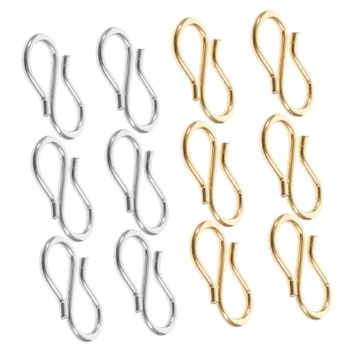 Tofficu Edelstahl S förmige Schmuckverschlüsse Pack DIY Armband Halsketten Verbinder Langlebig Rostfrei für Schmuckherstellung Zubehör Tofficu Edelstahl S förmige Schmuckverschlüsse Pack DIY Armband Halsketten Verbinder Langlebig Rostfrei für Schmuckherstellung Zubehör von Tofficu