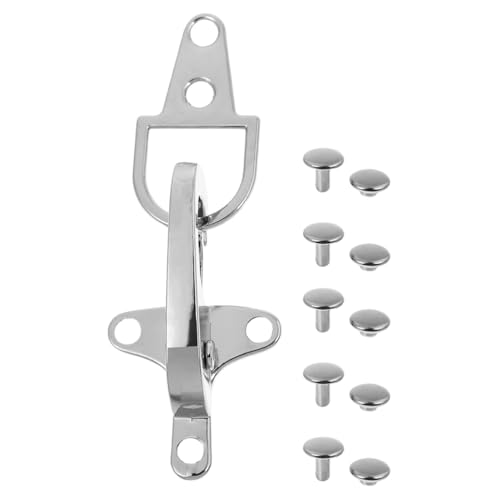 Tofficu Elegante Mantelverschluss-Schnalle, silberfarben, 5 cm, Schnallenverschluss, Haken für Mantel, sichere Gürtelschnalle Tofficu Elegante Mantelverschluss-Schnalle, silberfarben, 5 cm, Schnallenverschluss, Haken für Mantel, sichere Gürtelschnalle von Tofficu