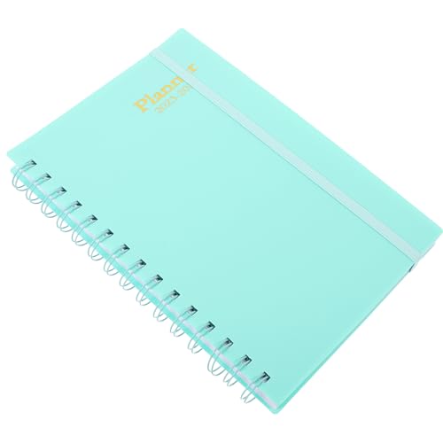 Tofficu Englisches Spiral planer Notizbuch Farbiges Zeitplan notizheft Leichtes Langlebiges Tagesplaner Schreibheft für Büro Schule und Reisen von Tofficu