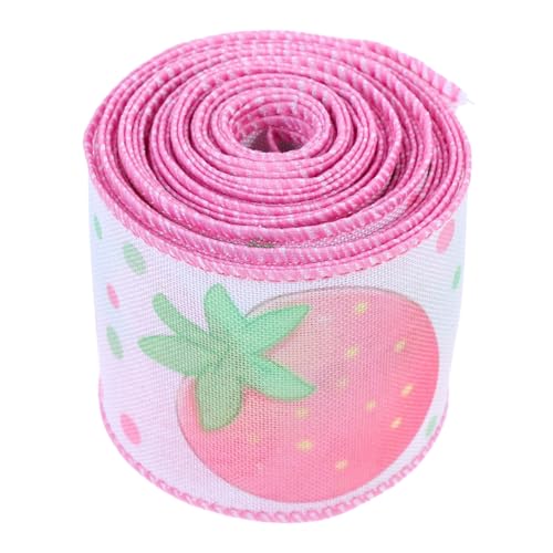 Tofficu Erdbeer Geschenkbänder Yards Ripsband für Diy Projekte und Geschenkverpackungen Süßes Erdbeer Design für Sommerfeiern und Kreative Bastelarbeiten Tofficu Erdbeer Geschenkbänder Yards Ripsband für Diy Projekte und Geschenkverpackungen Süßes Erdbeer Design für Sommerfeiern und Kreative Bastelarbeiten von Tofficu