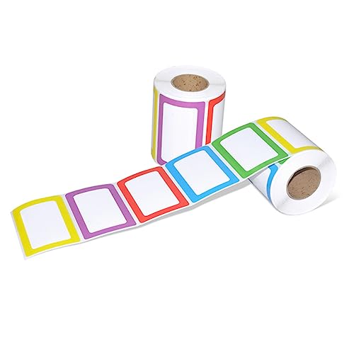 Tofficu 600 Stück Selbstklebende Aufkleber – Namensschilder Schreibpapier Etiketten Für Zuhause Büro Klassenzimmer von Tofficu