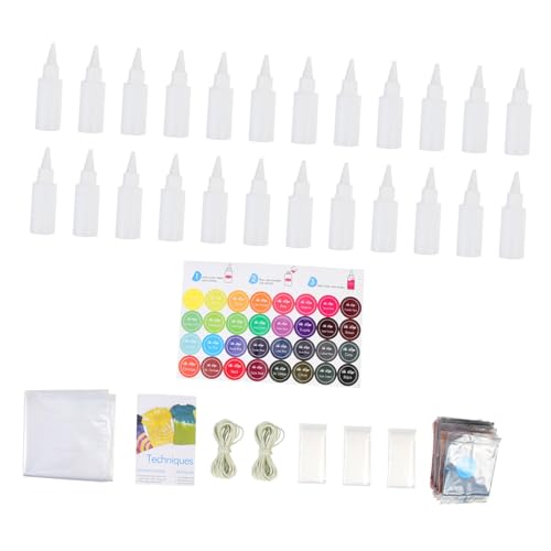 Tofficu Farben Tie Dye Kit Textilfarbe für Kleidung Socken Hüte DIY Stoffmalerei Partybedarf für Erwachsene und Waschfeste Bunte Batikfarben für Baumwolle und Mischgewebe von Tofficu