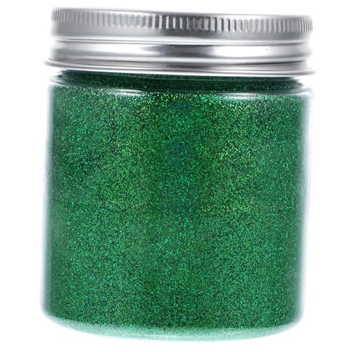 Tofficu Feines Glitzerpulver Grün Basteln Glitzer für Nägel Körper Gesicht Epoxidharz DIY Flasche Feine Bastelglitter für Nail Art Make up Schmuck Dekoration von Tofficu