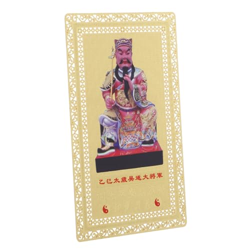 Tofficu Feng Shui Tai Sui Amulettkarte Li Cheng Schutz Glücksbringer Jahreswechsel Langlebig Graviert Feng Shui Dekoration für Wohlstand Erfolg von Tofficu