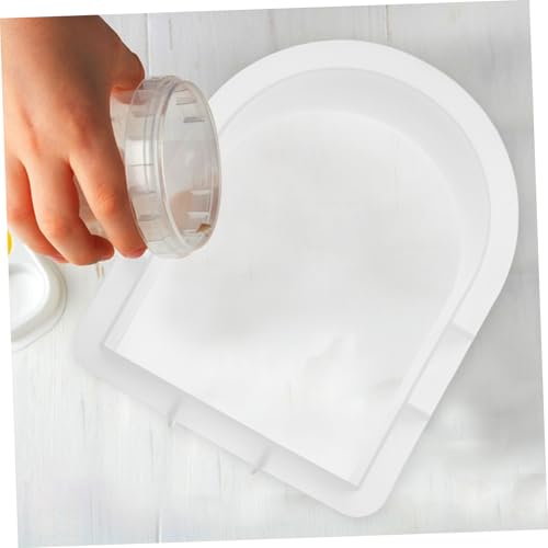 Tofficu Flexibles Arch Form Silikon Gießform DIY Epoxidharz Bastelset Buchstütze Form Langlebig Geruchsneutral Leicht zu Reinigen Kreativ Gestalten von Tofficu