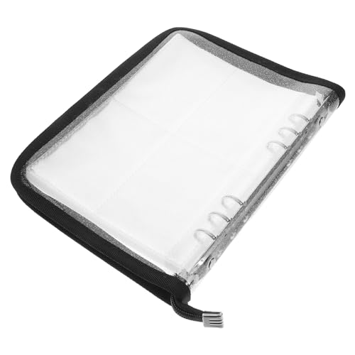 Tofficu Fotokartenordner mit Innenseiten Ring Design Reißverschluss und Glitzerndem Cover Nachfüllbarer Organizer für Reisen und Erinnerungen Geeignet für Standardgrößen von Tofficu