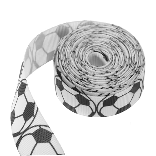 Tofficu Fußball Geschenkband Satinband Breit Lang Dekoratives Geschenkverpackungsband mit Elegantem Design für Fußballpartys und Bastelarbeiten Tofficu Fußball Geschenkband Satinband Breit Lang Dekoratives Geschenkverpackungsband mit Elegantem Design für Fußballpartys und Bastelarbeiten von Tofficu