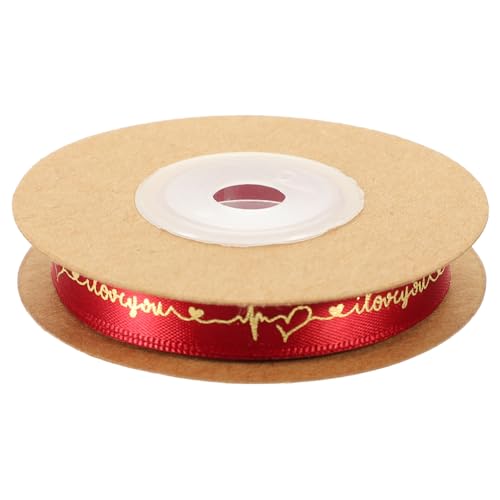 Tofficu Glänzendes Buchstaben Dekoband Weinrot Langlebiges Polyester Geschenkband für DIY Bastelarbeiten Blumen und Geschenkverpackung Flexibel Zuschneidbar für Hochzeits und Tofficu Glänzendes Buchstaben Dekoband Weinrot Langlebiges Polyester Geschenkband für DIY Bastelarbeiten Blumen und Geschenkverpackung Flexibel Zuschneidbar für Hochzeits und von Tofficu