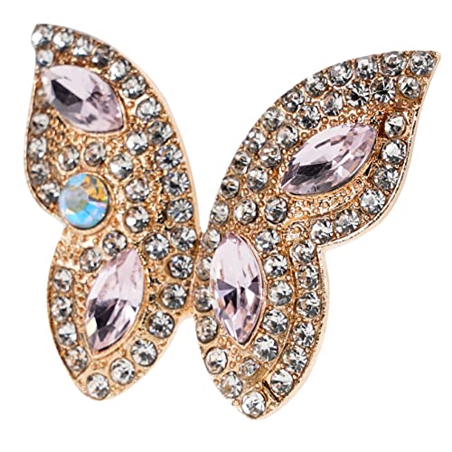 Tofficu Glitzer Strass Applikation Butterfly Patches Dekorative Kleidung Accessoires für Diy Projekte Handgemachte Schmuckstücke für Outfits Näharbeiten Hochwertige Alloy Dekoration für von Tofficu