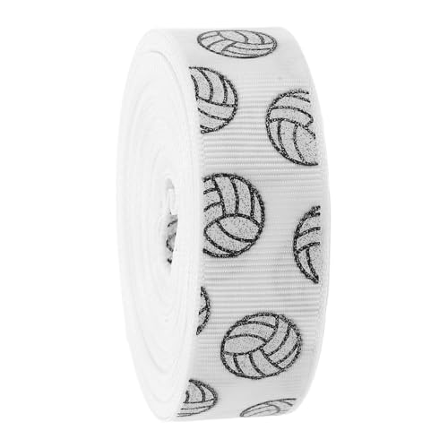 Tofficu Glitzer Volleyball Satinband Yards Funktionsfähiges Sportthema Ribbon für Diy Haarschleifen Cheerleader Dekorationen und Kreative Projekte Breit Farbecht Auffällig und Vielseitig Tofficu Glitzer Volleyball Satinband Yards Funktionsfähiges Sportthema Ribbon für Diy Haarschleifen Cheerleader Dekorationen und Kreative Projekte Breit Farbecht Auffällig und Vielseitig von Tofficu