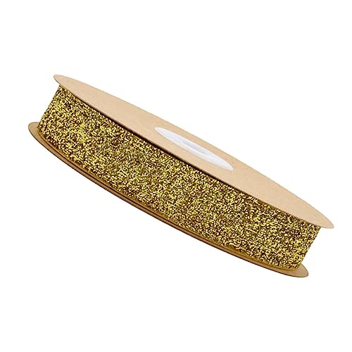 Tofficu Goldene Flock Samtband Langlebiges Dekoratives Geschenkband für DIY Kleidung Partydekoration Geschenkverpackung und Bastelzubehör Tofficu Goldene Flock Samtband Langlebiges Dekoratives Geschenkband für DIY Kleidung Partydekoration Geschenkverpackung und Bastelzubehör von Tofficu