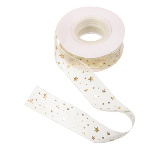 Tofficu Goldenes Stern Geschenkband aus Weichem Organza Multifunktionales Dekoband für Geschenkverpackung Hochzeit Party DIY Haaraccessoires und Festliche Bastelprojekte Tofficu Goldenes Stern Geschenkband aus Weichem Organza Multifunktionales Dekoband für Geschenkverpackung Hochzeit Party DIY Haaraccessoires und Festliche Bastelprojekte von Tofficu