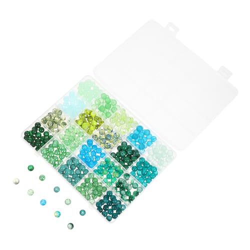 Tofficu Grüne Glasperlen mit Großen Löchern Runde Spacer Perlen für Schmuckherstellung DIY Armband und Halskettenzubehör Vielseitig Einsetzbar für Detailreiche Bastelarbeiten Tofficu Grüne Glasperlen mit Großen Löchern Runde Spacer Perlen für Schmuckherstellung DIY Armband und Halskettenzubehör Vielseitig Einsetzbar für Detailreiche Bastelarbeiten von Tofficu