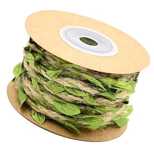Tofficu Grünes Hanfseil mit Blattmotiv Langlebiges Geflochtenes Dekoband für Geschenkverpackung DIY Basteln und Wiederverwendbar Natürliche Juteband Alternative für Kreative Dekorationen Tofficu Grünes Hanfseil mit Blattmotiv Langlebiges Geflochtenes Dekoband für Geschenkverpackung DIY Basteln und Wiederverwendbar Natürliche Juteband Alternative für Kreative Dekorationen von Tofficu