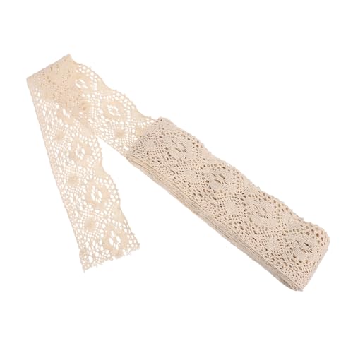 Tofficu Handgefertigte Spitze Bandwattespitzenverkleidung Floral Bestickte Borte Spitzenbesatz Im Vintage-stil Gehäkelt Häkelbesatz Häkelspitze Aus Baumwolle Beige Baumwollfaden Tofficu Handgefertigte Spitze Bandwattespitzenverkleidung Floral Bestickte Borte Spitzenbesatz Im Vintage-stil Gehäkelt Häkelbesatz Häkelspitze Aus Baumwolle Beige Baumwollfaden von Tofficu
