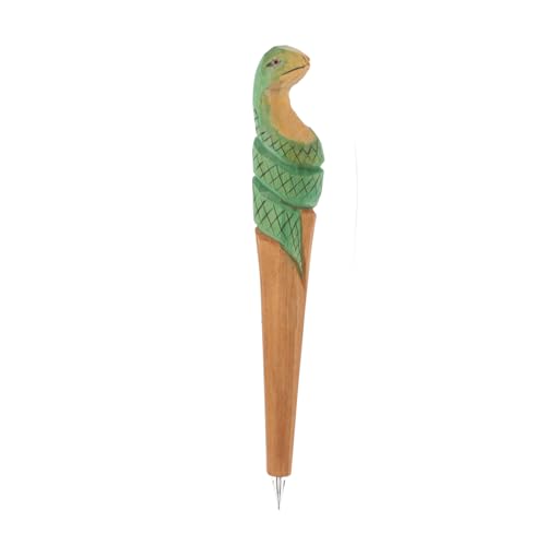 Tofficu Handgefertigter Holz-kugelschreiber Schlange Einzigartige Tierform Langlebig Kreativer Schreibstift für Schule Büro und Erwachsene Dekorativer Novelty Ballpoint Pen von Tofficu