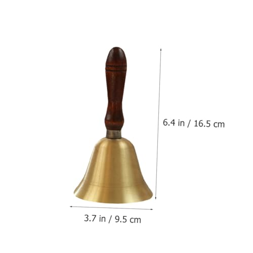 Tofficu Handglocke Tischglocke mit Holzgriff Robuste Ergonomisch für Schule Party Hotel Empfang Festliche Atmosphäre von Tofficu