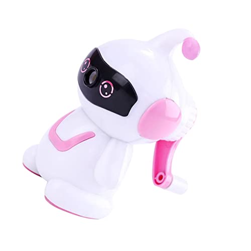 Tofficu Handkurbel Bleistiftspitzer Roboterform für Schulbedarf Praktischer Manueller für Schüler Künstler und Büro für Mädchen und Jungen Rosa Cartoon Design Tofficu Handkurbel Bleistiftspitzer Roboterform für Schulbedarf Praktischer Manueller für Schüler Künstler und Büro für Mädchen und Jungen Rosa Cartoon Design von Tofficu