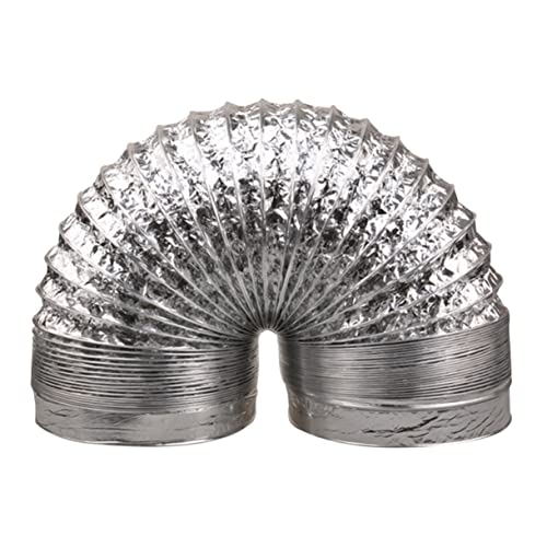 Tofficu Hochtemperaturbeständiger Aluminium Flexschlauch Doppellagiger Lüftungsschlauch mit Flammschutzbeschichtung Flexibler Abluftschlauch für Hvac Küche Bad Gewächshaus Growroom Tofficu Hochtemperaturbeständiger Aluminium Flexschlauch Doppellagiger Lüftungsschlauch mit Flammschutzbeschichtung Flexibler Abluftschlauch für Hvac Küche Bad Gewächshaus Growroom von Tofficu