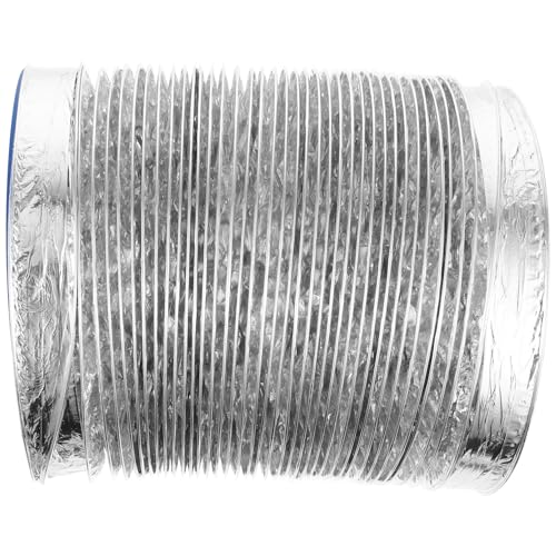Tofficu Hochtemperaturbeständiger Aluminium Flexschlauch Durchmesser Dicker Feuerfester Lüftungsschlauch für Trockner Abluft Klimaanlagen Hvac Belüftung Badezimmer Gewächshaus von Tofficu