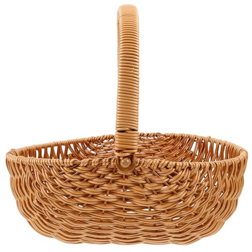 Tofficu Hochzeit Blumenmädchen Korb Weidenrattankorb Mit Griff Picknickkorb Geflochtener Korb Brotaufbewahrungskorb Platte Für Zuhause Im Freien Tofficu Hochzeit Blumenmädchen Korb Weidenrattankorb Mit Griff Picknickkorb Geflochtener Korb Brotaufbewahrungskorb Platte Für Zuhause Im Freien von Tofficu