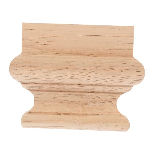 Tofficu Holz Geschnitzte Möbelapplikation Unbemalt Europäischer Stil Dekorative Onlay für Schranktüren Möbelverzierung Einfach zu Montieren Langlebiges Holzornament von Tofficu