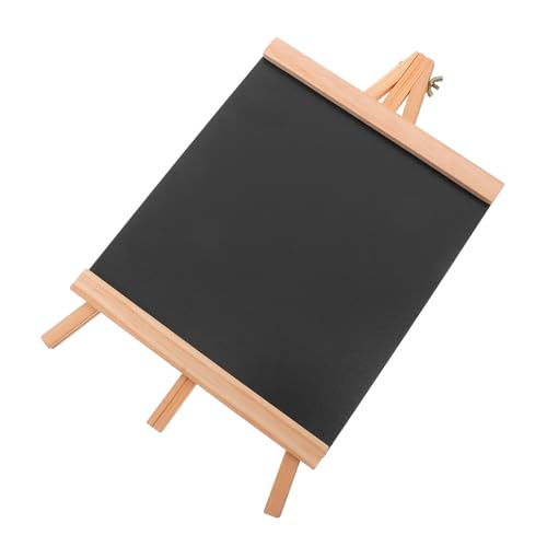 Tofficu Holz Kreidetafel mit Stabilem Staffelei Ständer Wiederbeschreibbare Tischtafel für Innen und Außen Vielseitiges und Memo Board für Bar Hochzeit und Wohnbereich von Tofficu