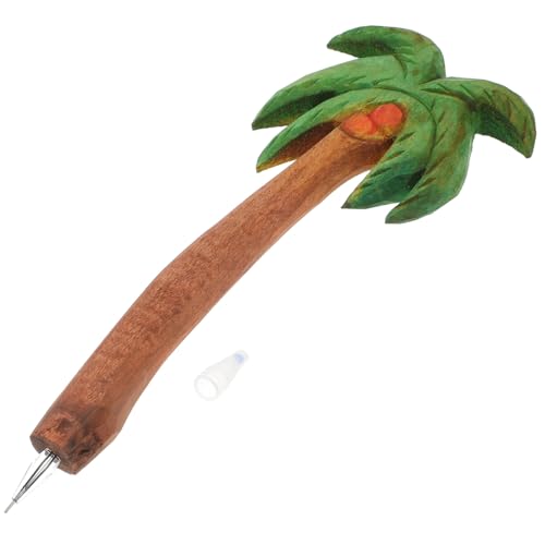 Tofficu Holz Kugelschreiber mit Kokosnussbaum Design Leichter Vintage Holz Kugelschreiber für Schule und Büro Langlebiger Schreibstift mit Glatter Handlich und Praktisch für Schüler und Tofficu Holz Kugelschreiber mit Kokosnussbaum Design Leichter Vintage Holz Kugelschreiber für Schule und Büro Langlebiger Schreibstift mit Glatter Handlich und Praktisch für Schüler und von Tofficu