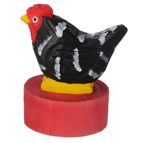 Tofficu Holz-Minenanspitzer Handantrieb mit Süßem Simulation-Huhn-Design Tragbarer Manueller Anspitzer für Buntstifte und Augenbrauen Dekoratives Schulbedarf-Kinderwerkzeug für von Tofficu