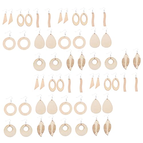 Tofficu Holz Ohrring Anhänger DIY Schmuck Basteln Material Leichte Natürliche Ohrhaken mit Silberringen Komfortabel Hautfreundlich Vielseitig für Ohrschmuckgestaltung Tofficu Holz Ohrring Anhänger DIY Schmuck Basteln Material Leichte Natürliche Ohrhaken mit Silberringen Komfortabel Hautfreundlich Vielseitig für Ohrschmuckgestaltung von Tofficu
