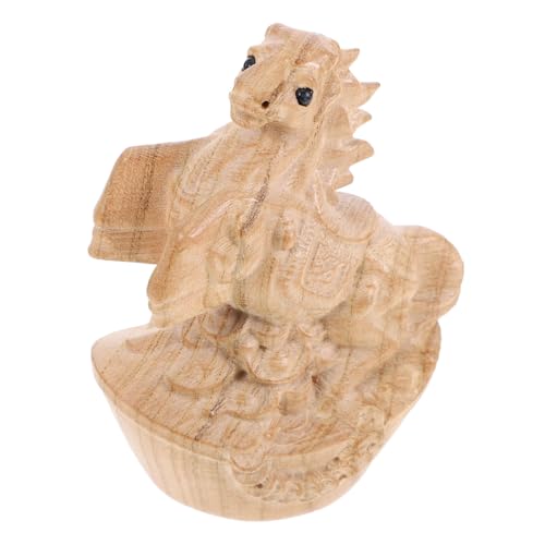 Tofficu Holzpferd Statue Traditionelle Holzfigur mit Yuanbao Tischdekoration für Büro und Zuhause Symbol für und Wohlstand Einzigartiges Design der Tierfigur Geschenkidee Tofficu Holzpferd Statue Traditionelle Holzfigur mit Yuanbao Tischdekoration für Büro und Zuhause Symbol für und Wohlstand Einzigartiges Design der Tierfigur Geschenkidee von Tofficu