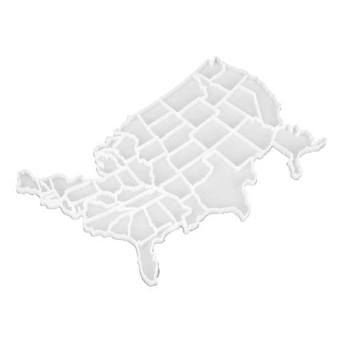 Tofficu Karte Gießform Silikonform für DIY Puzzle Basteln Glatte Oberfläche Einfache Entformung Wiederverwendbar Kreative Us Map Puzzle Form für Edukative Handarbeiten Tofficu Karte Gießform Silikonform für DIY Puzzle Basteln Glatte Oberfläche Einfache Entformung Wiederverwendbar Kreative Us Map Puzzle Form für Edukative Handarbeiten von Tofficu