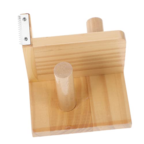 Tofficu Klebebandabroller aus Holz Praktischer Tape Dispenser für Büro und Zuhause und Leicht Aufbewahrungsrack für Zusätzlichen Klebeband von Tofficu