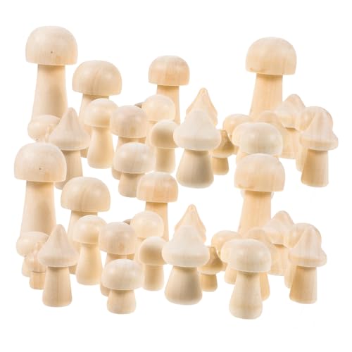 Tofficu Kleines Pilzfigur Naturbelassenem Holz Unbemalt Kompakt für Miniatur gartendeko DIY bastelprojekte Weihnachtsdeko und Kreative Tofficu Kleines Pilzfigur Naturbelassenem Holz Unbemalt Kompakt für Miniatur gartendeko DIY bastelprojekte Weihnachtsdeko und Kreative von Tofficu