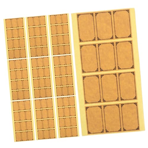 Tofficu Kraftpapier Weinflaschenetiketten Selbstklebende Handbeschreibbare Etiketten für Flaschen und Gläser Vintage Design für Hausgemachten Wein und Tofficu Kraftpapier Weinflaschenetiketten Selbstklebende Handbeschreibbare Etiketten für Flaschen und Gläser Vintage Design für Hausgemachten Wein und von Tofficu
