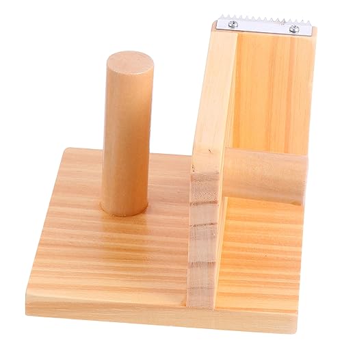 Tofficu Kreativer Holz Klebeband Abroller Tragbares Schneidewerkzeug für Schreibtisch Hochwertiges Design für Büro und Heimgebrauch Praktischer Klebebandspender für Einfache Handhabung und von Tofficu